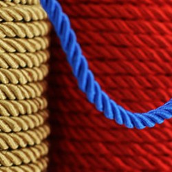 Silk Cord 5mm 5 Colors x 25 Meter Bundle Package