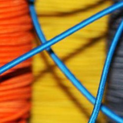 Elastic Cord 3mm 5 Colors x 50 Meter Bundle Package