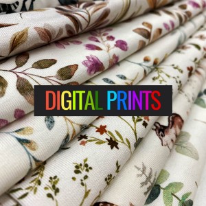Jersey Cotton Fabric Digital Print