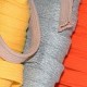 Flat Cotton Cord 12mm 5 Colors x 25 Meter Bundle Package - (Flat Cotton Cord 12mm)