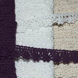 Crochet Lace Trim 15mm 5 Colors x 25 Meter Bundle Package