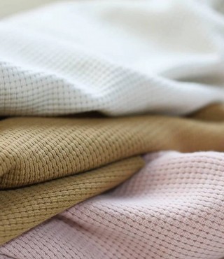 Waffle Jersey Fabric in various colours