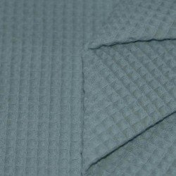 Waffle Pique Fabric Old Green