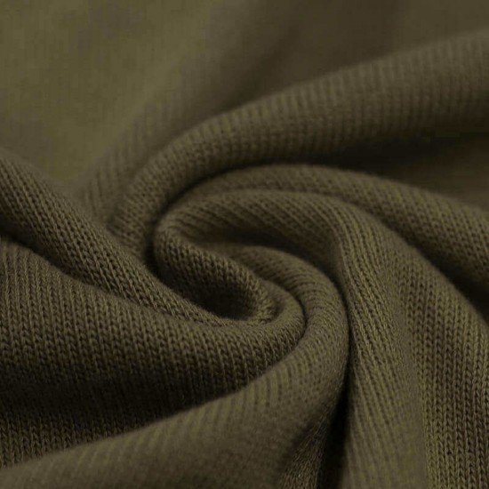 Baby Knit Fabric Cotton Army Green - (Baby Knit Fabrics)