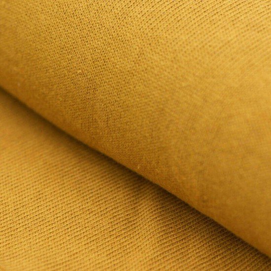 Tissu Point De Maille Bébé De Coton Ocre - (Tissu Point De Maille Bébé Tricot)