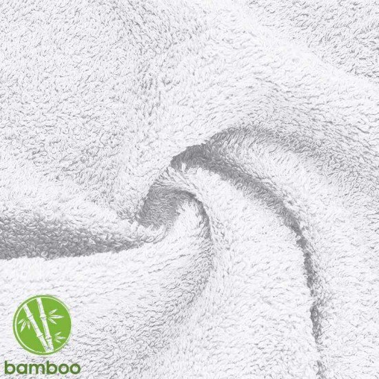 Tessuto Spugna Di Bambù Bianco - (Tessuto Spugna Di Cotone)