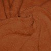 Cotton Fleece Fabric (Sherpa) Cognac