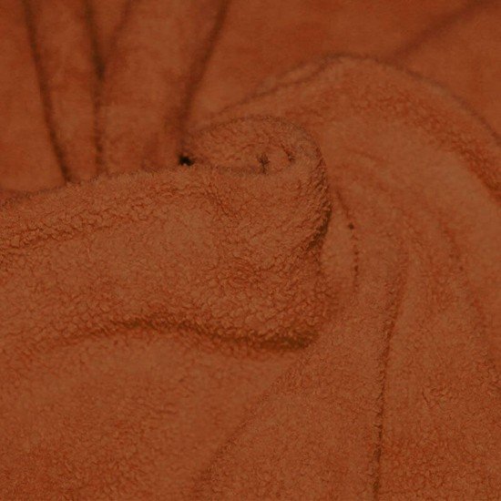 Baumwollfleece Stoff (Sherpa) Cognac - (Baumwollfleece Stoffe (Sherpa))