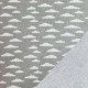Big Knit Jacquard Stof - Wolken Grijs - (Decoratiestoffen)
