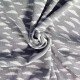 Big Knit Jacquard Stof - Wolken Grijs - (Decoratiestoffen)