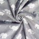 Big Knit Jacquard Stof - Olifant Grijs - (Decoratiestoffen)