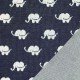 Big Knit Jacquard Stof - Olifant Marine - (Decoratiestoffen)