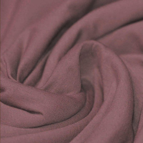 Tissu Coton Jersey Vieux Mauve - (Tissu Jersey Coton)