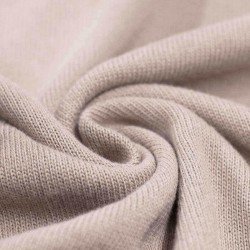 Baby Knit Fabric Cotton Light Beige