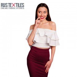 Deluxe Stretch Satin Fabric Bordeaux