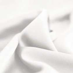 Deluxe Stretch Satin Fabric Ecru