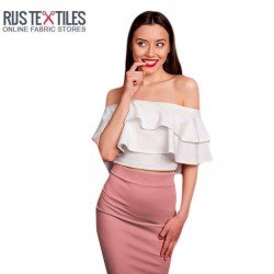 Deluxe Stretch Satin Fabric Light Mauve