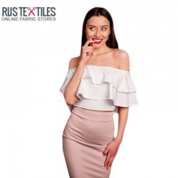 Deluxe Stretch Satin Fabric Nude Pink