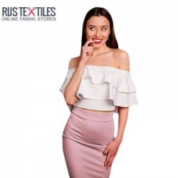 Deluxe Stretch Satin Fabric Old Pink