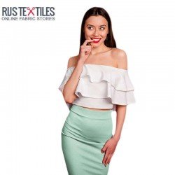 Deluxe Stretch Satin Fabric Turquoise