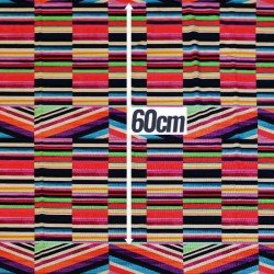 Digital Print Viscose Jersey - Abstract Stripes