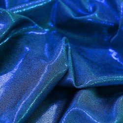 Hologram Lycra Fabric Mystic Cobalt