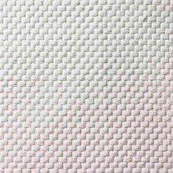 Knitted Jacquard Fabric Brick Pattern Ecru