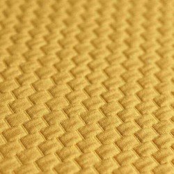 Knitted Jacquard Fabric Brick Pattern Ocher