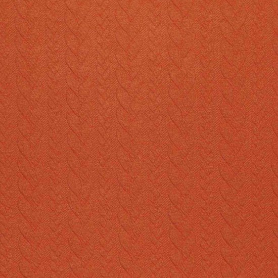 Cable Knit Jacquard Fabric Orange - (Fashion Fabrics)