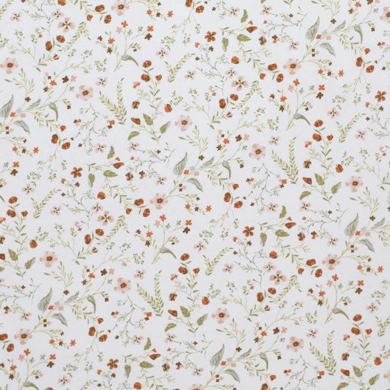 Bomuldjersey Digital Print - Millefleurs - (Bomuldjersey Digitaltryk)