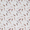 Jersey Cotton Fabric Digital Print - Natural Feathers
