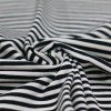 Jersey Cotton Stripes 5mm Black White