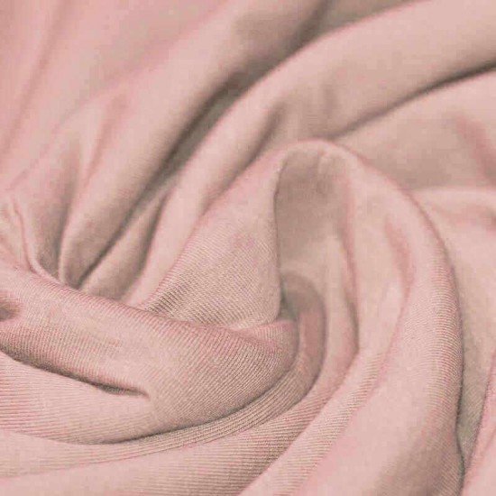Bomuldsjersey Stof Nude Pink - (Bomuld Jersey Stof)