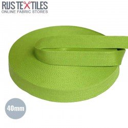 Belt Webbing Cotton Lime 40mm (Per Meter)
