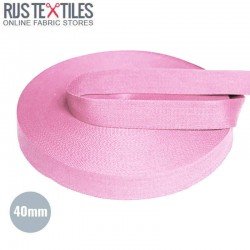 Belt Webbing Cotton Pink 40mm (Per Meter)