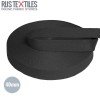 Belt Webbing Cotton Black 40mm (Per Meter)
