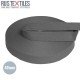 Nastro Di Cotone Cintura Grigio Scuro 40mm (Al Metro) - (Nastro Cintura)
