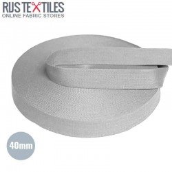 Belt Webbing Cotton Light Grey 40mm (Per Meter)