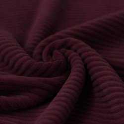 Big Knitted Corduroy Jersey Fabric Bordeaux