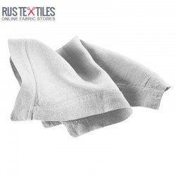 Linen Fabric Silver Grey