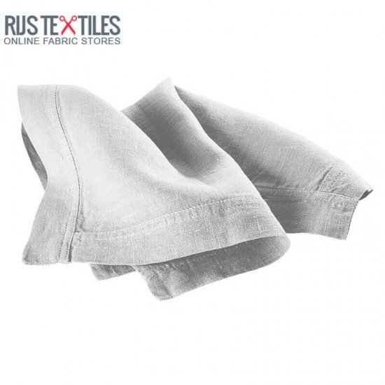 Linen Fabric Silver Grey - (Linen Fabric Washed)