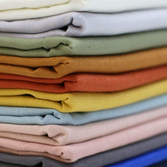 Linen Fabric 12 Colors 1 Meters Package - (Linen Fabric Washed)