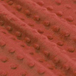 Minky Fleece Fabric Burnt Orange