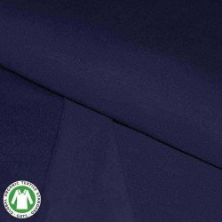 Organic French Terry Brushed Fabric (Gots) Navy