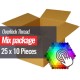 Overlock Thread Package 25 Colors x 10 Pieces - (Sewing Threads)