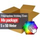 Polypropylene Webbing 25mm 5 Colors x 50 Meter Bundle Package - (25mm Polypropylene Webbing)