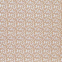 Cotton Poplin Digital Print - Small Olive Branch Ocher