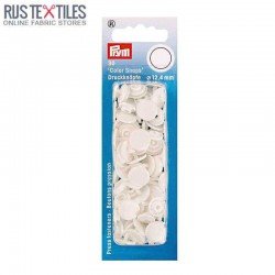 Snap Fasteners "Color Snaps" 12,4mm White Prym 393103