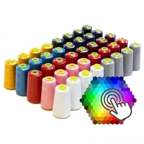 Filo Da Cucito Overlock 10 Colori x 4 Pezzi Pacchetto  - (Filati Cucirini)