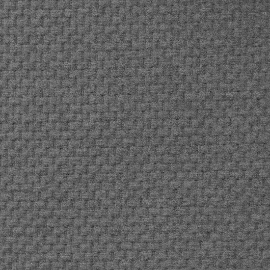 Gebreide Jacquard Stof Baksteen Patroon Grijs Melange - (Stoffen Outlet)